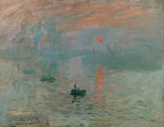 Impression Sunrise by Claude Monet highlighting light, water, and fleeting moment
