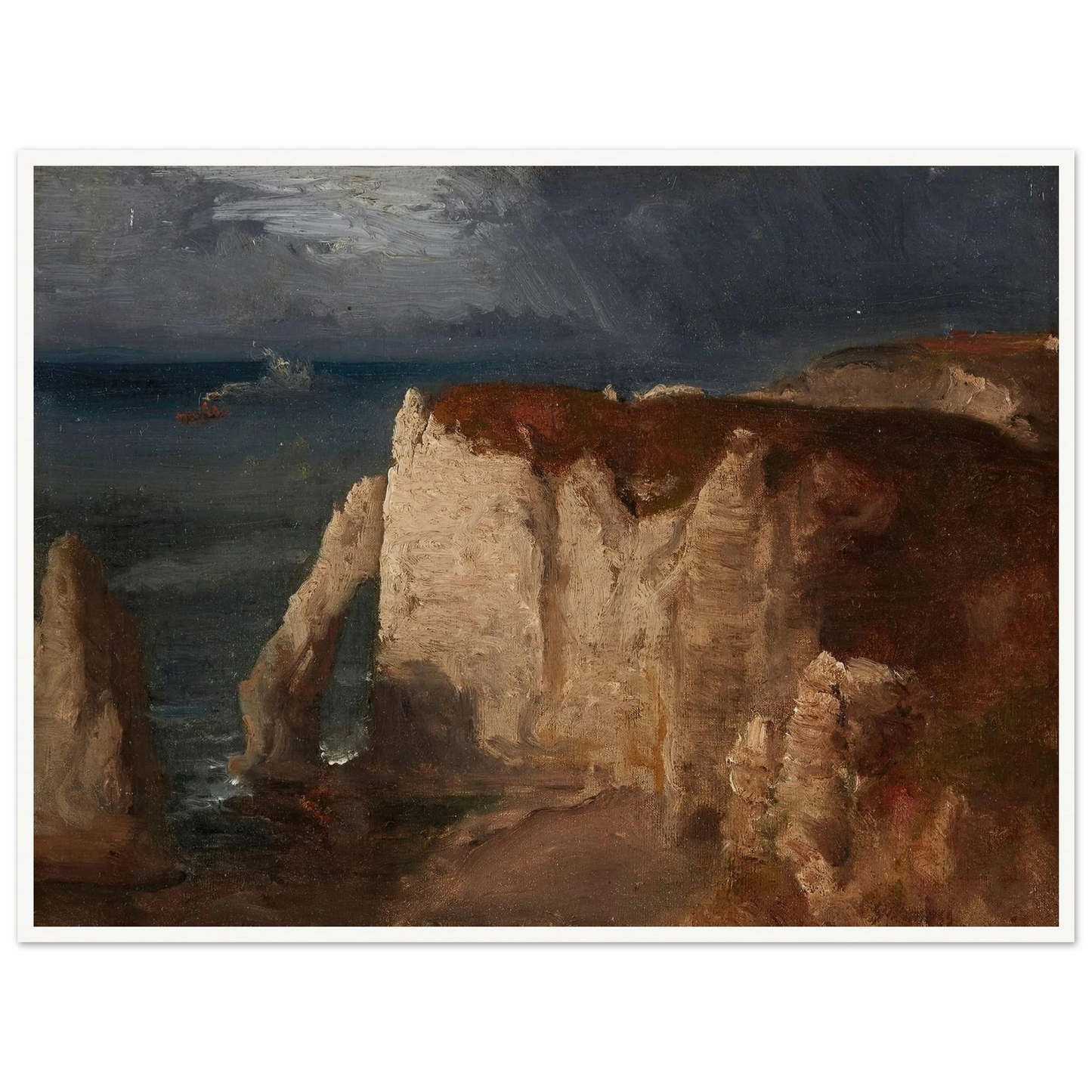 Étretat (circa 1874) Art Print | George Inness-Quipham Collections