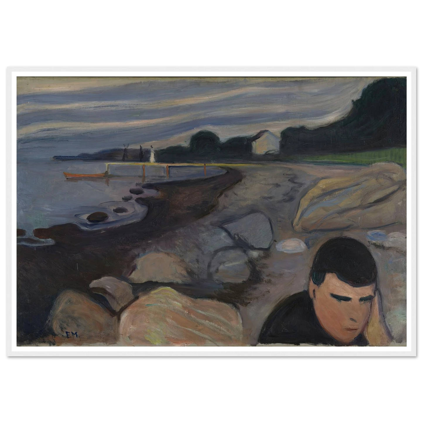 Melancholy (1892) Art Print | Edvard Munch-Quipham Collections