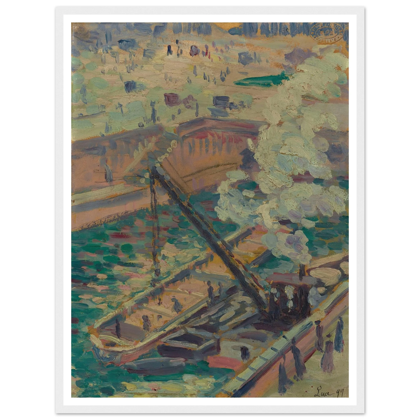 Pochade pour Notre-Dame (1899) Art Print | Maximilien Luce-Quipham Collections