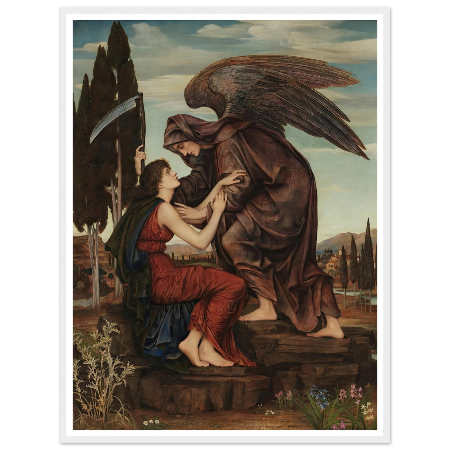 Angel of death (1881) Art Print | Evelyn de Morgan-Quipham Collections