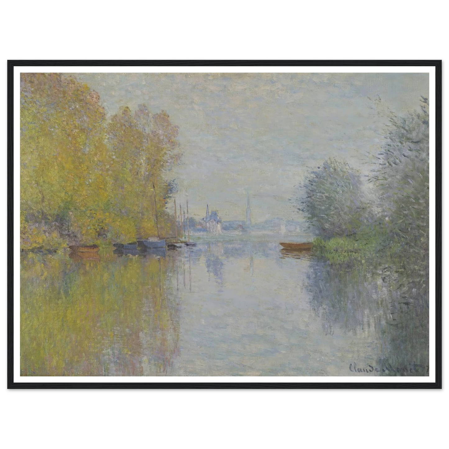 Autumn on the Seine, Argenteuil (1873) Art Print | Claude Monet-Quipham Collections