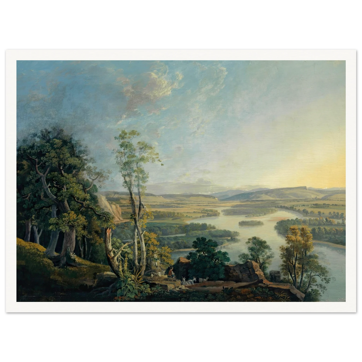 Landscape of the Rhine near the Isteinerklotz Art Print | Peter Birmann-Quipham Collections