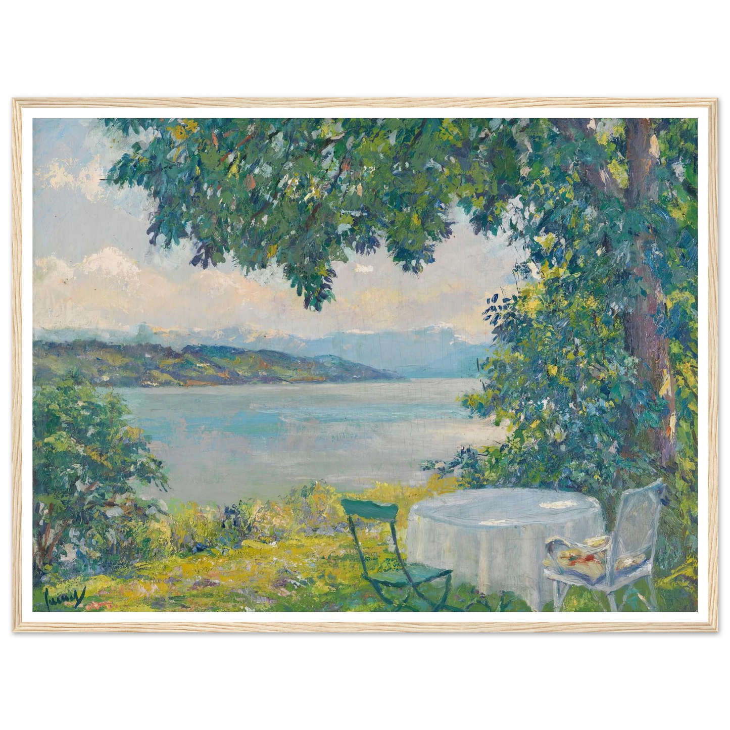 View of Lake Starnberg (1920-30) Art Print | Edward Cucue-Quipham Collections