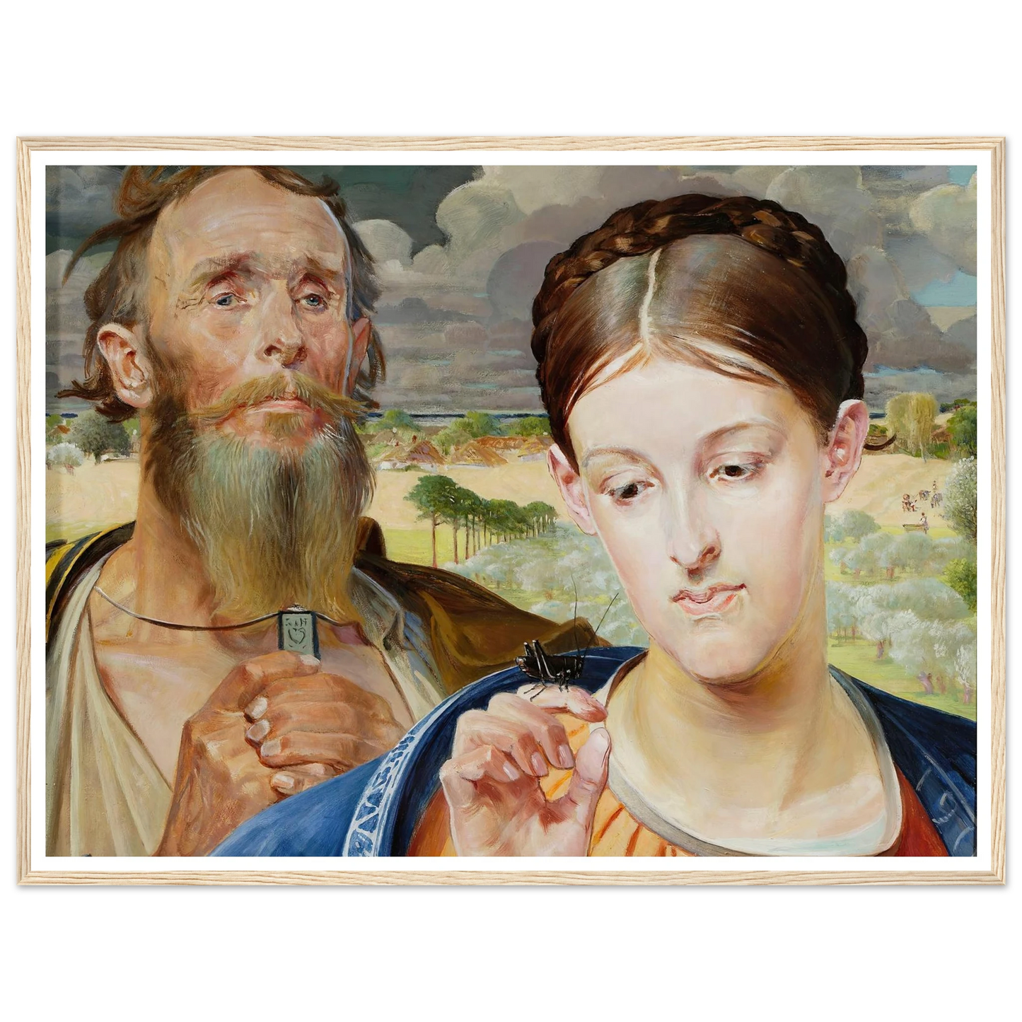 Music – left wing of the triptych (1906) Art Print | Jacek Malczewski-Quipham Collections