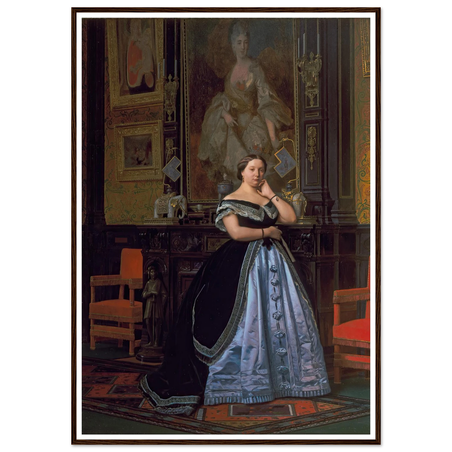 Portrait of Charlotte de Rothschild (1866) Art Print | Jean Leon Gerome-Quipham Collections