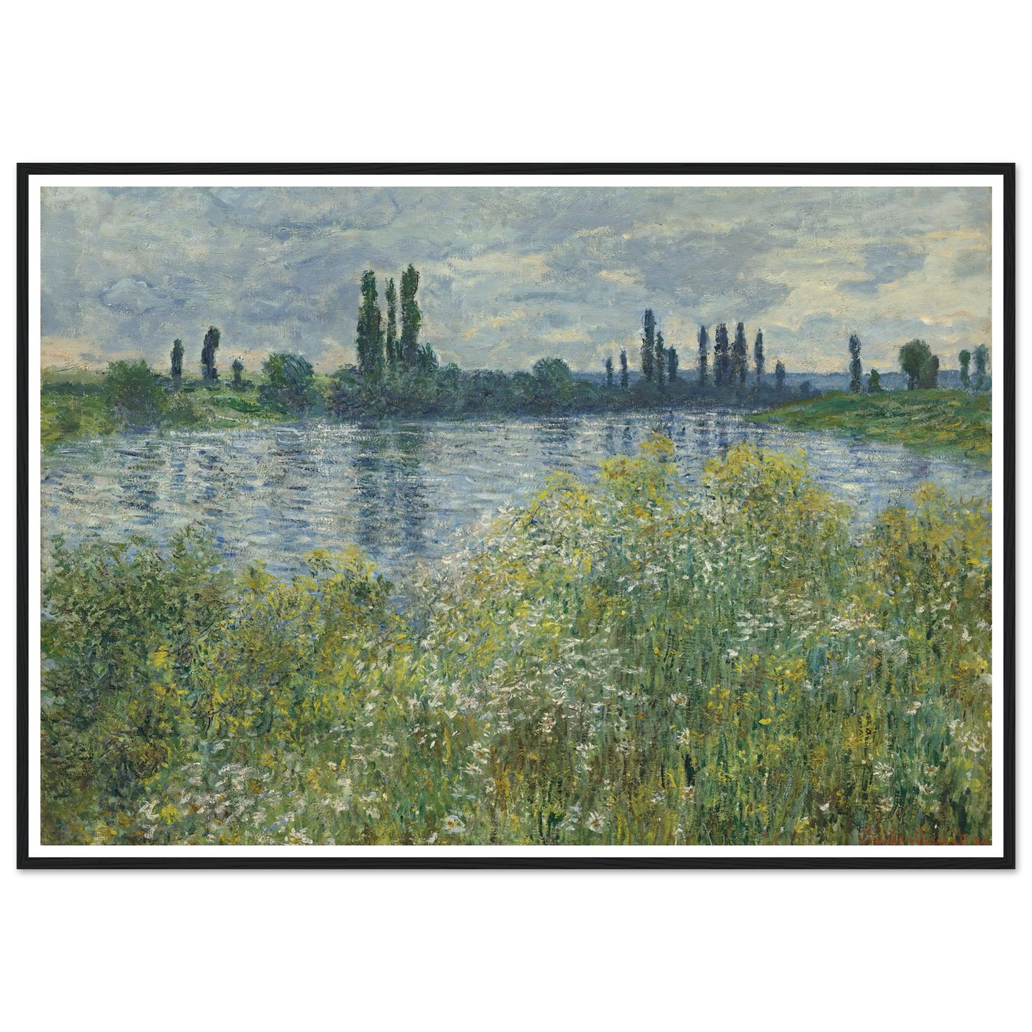 Banks of the Seine,Vétheuil (1880) Art Print | Claude Monet-Quipham Collections