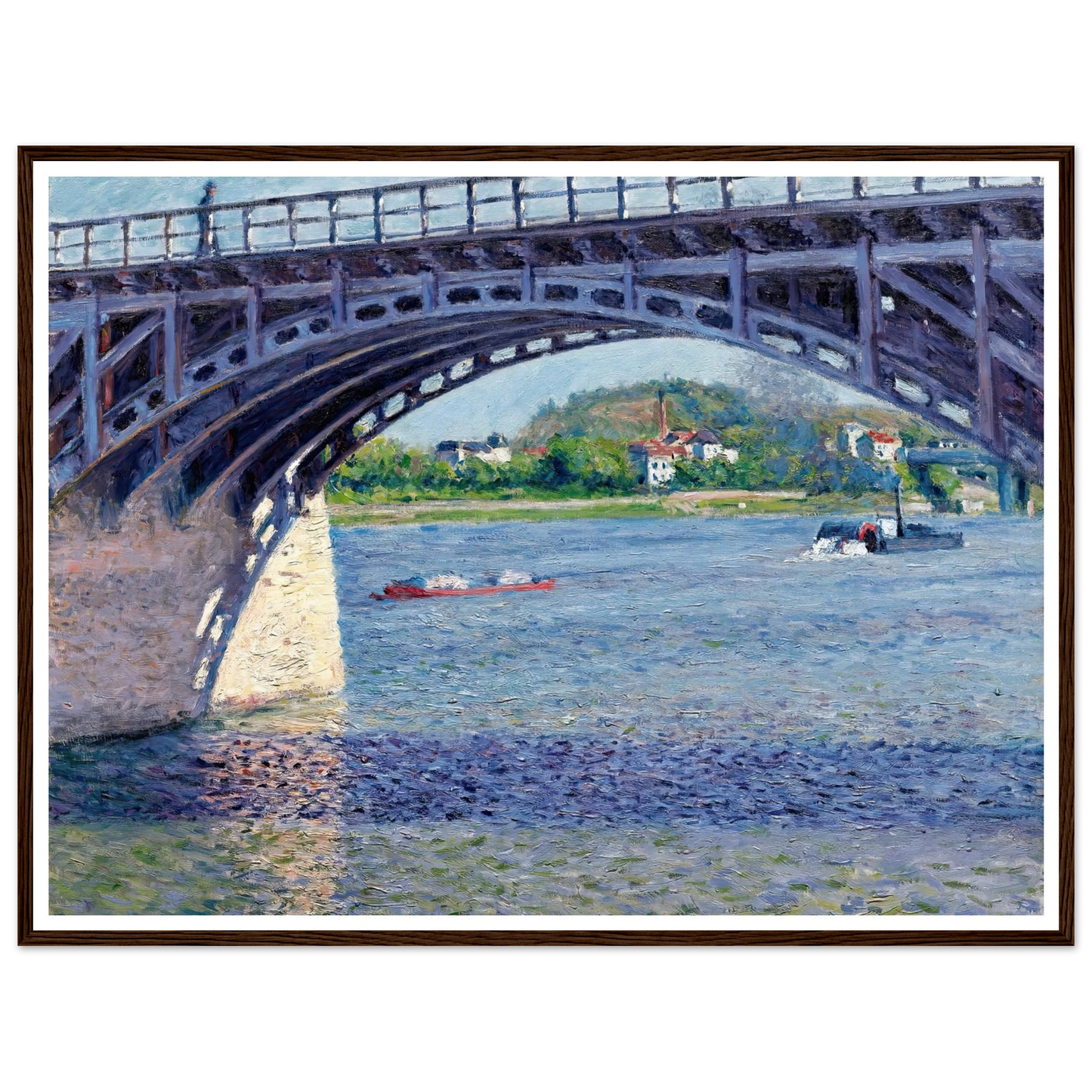 Le Pont D’argenteuil Et La Seine (circa 1883) Art Print | Gustave Caillebotte-Quipham Collections