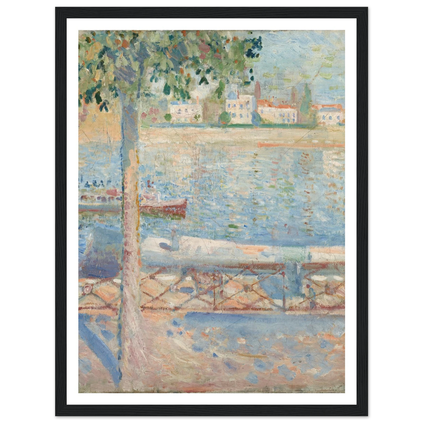 The Seine At Saint-Cloud (1890) Art Print | Edvard Munch-Quipham Collections