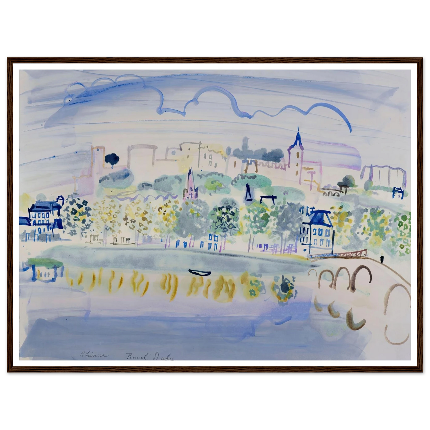Chinon (Quinone) (1938) Art Print | Raoul Dufy-Quipham Collections