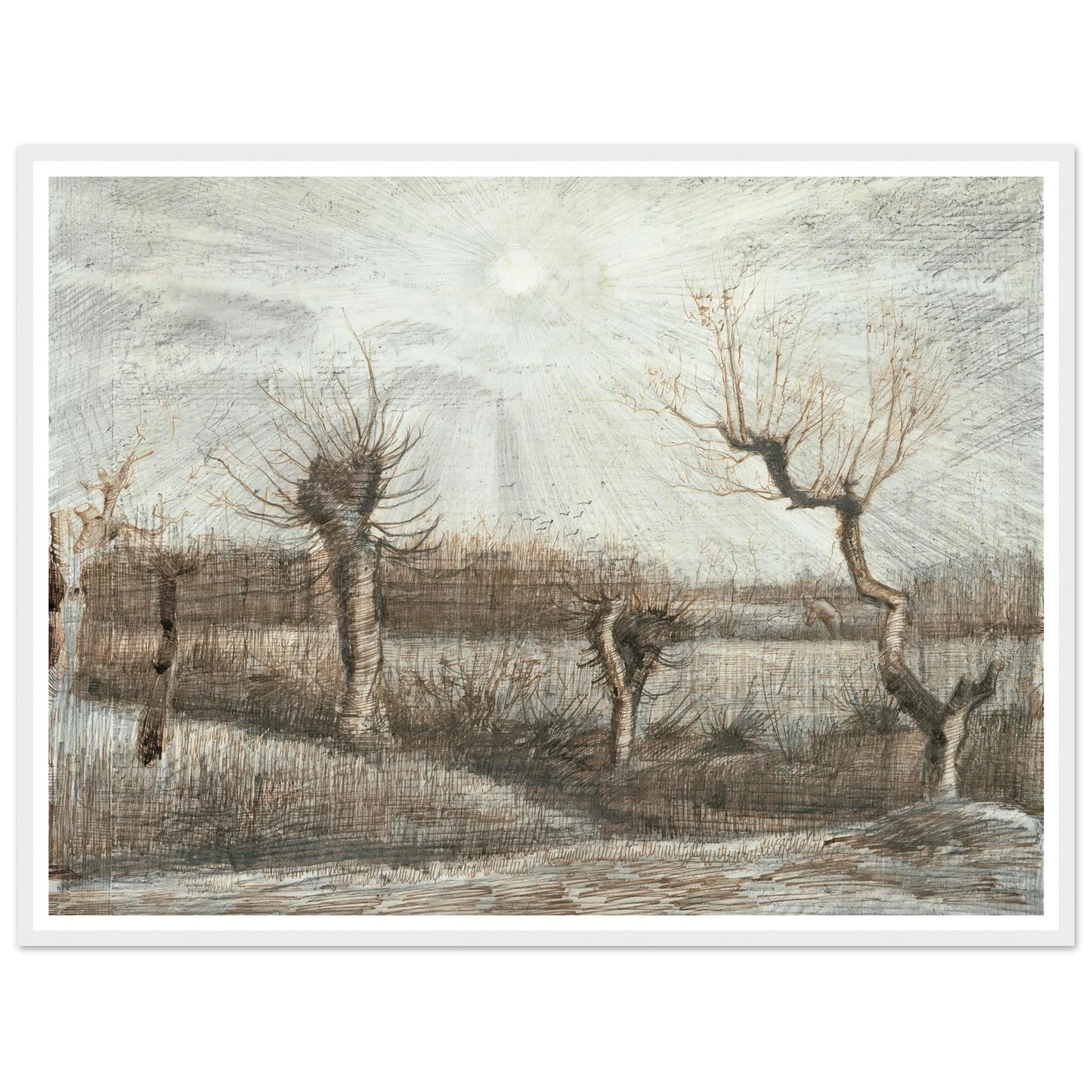 Tetards (Pollards) (1884) Art Print | Vincent van Gogh-Quipham Collections