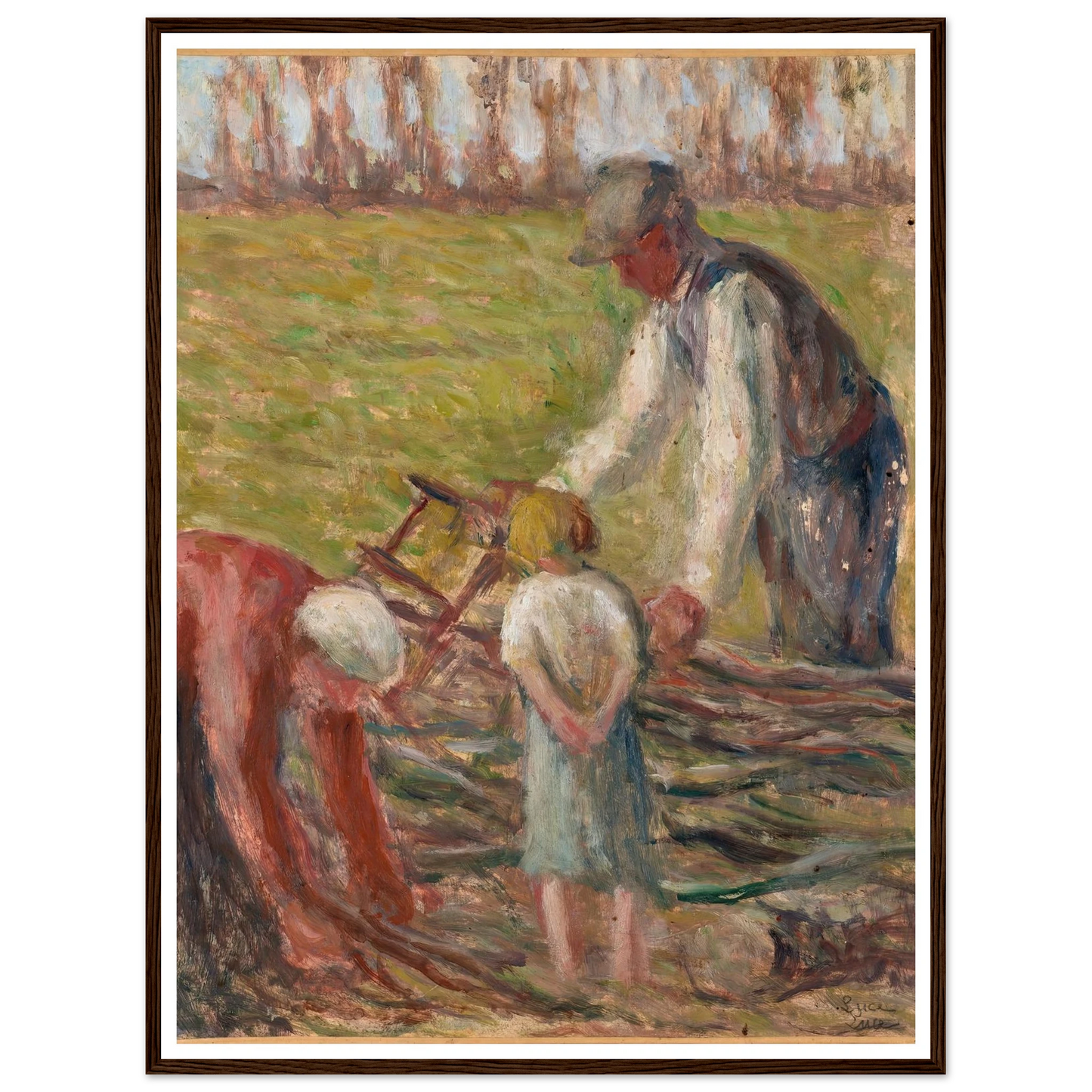 Le scieur de fagots (1935) Art Print | Maximilien Luce-Quipham Collections