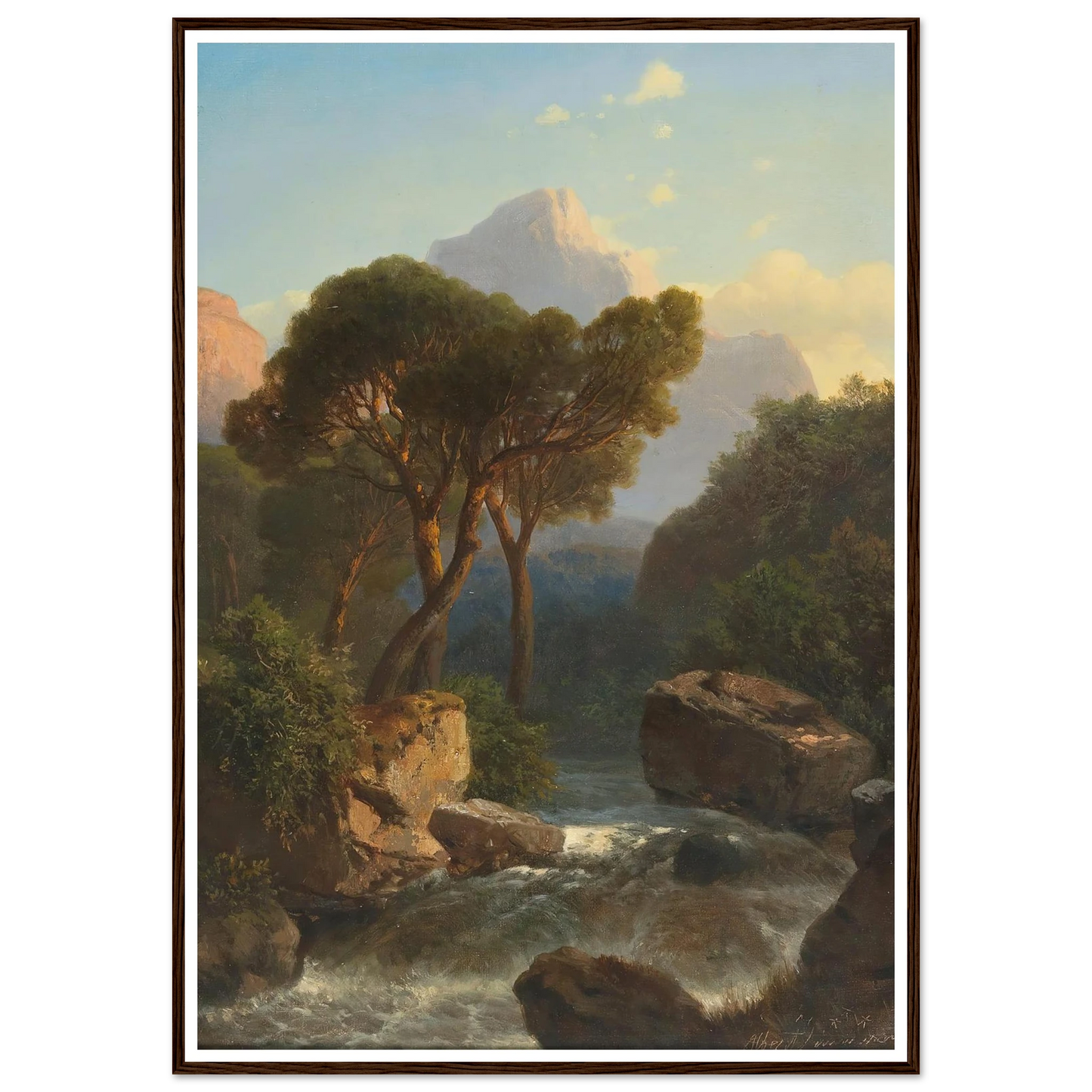 Southern Mountain Landscape Art Print | Albert Zimmermann-Quipham Collections