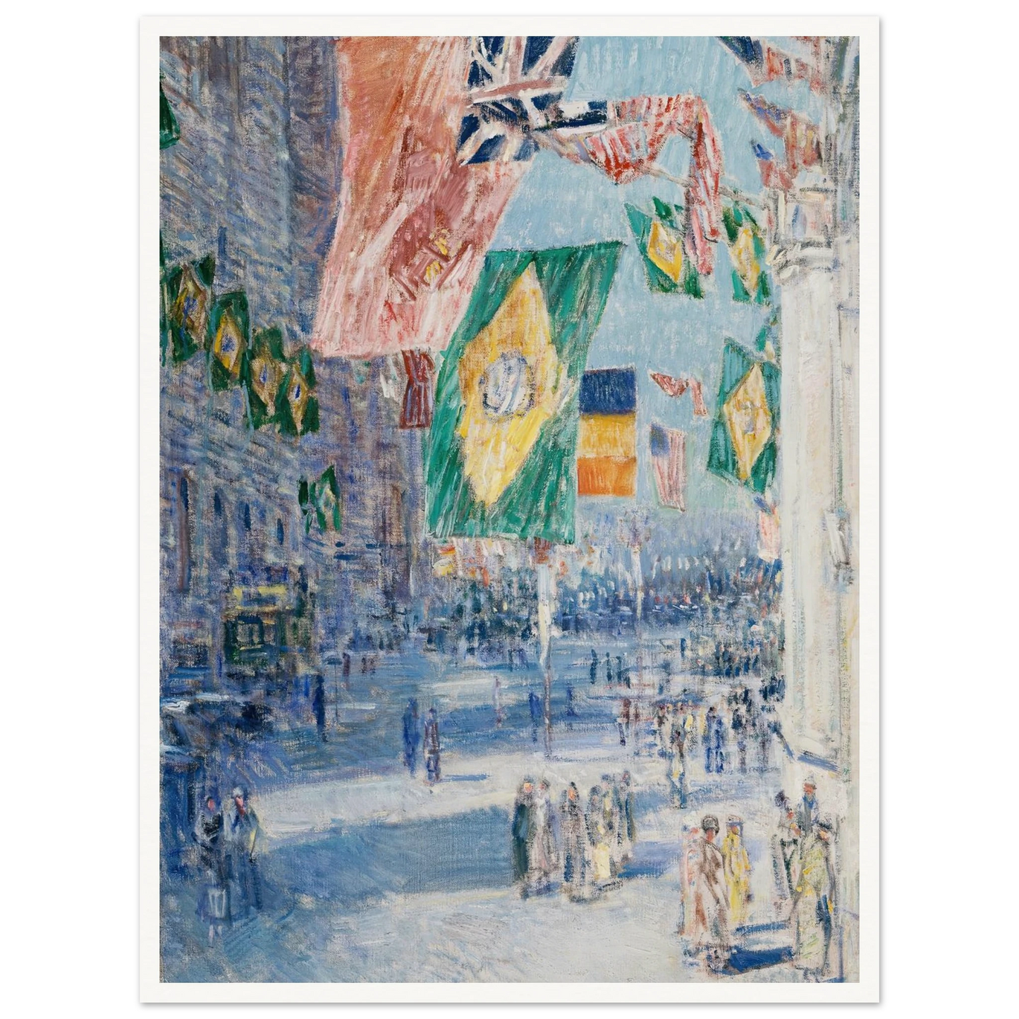 Avenue of the Allies; Brazil, Belgium (1918) Art Print | Childe Hassam-Quipham Collections