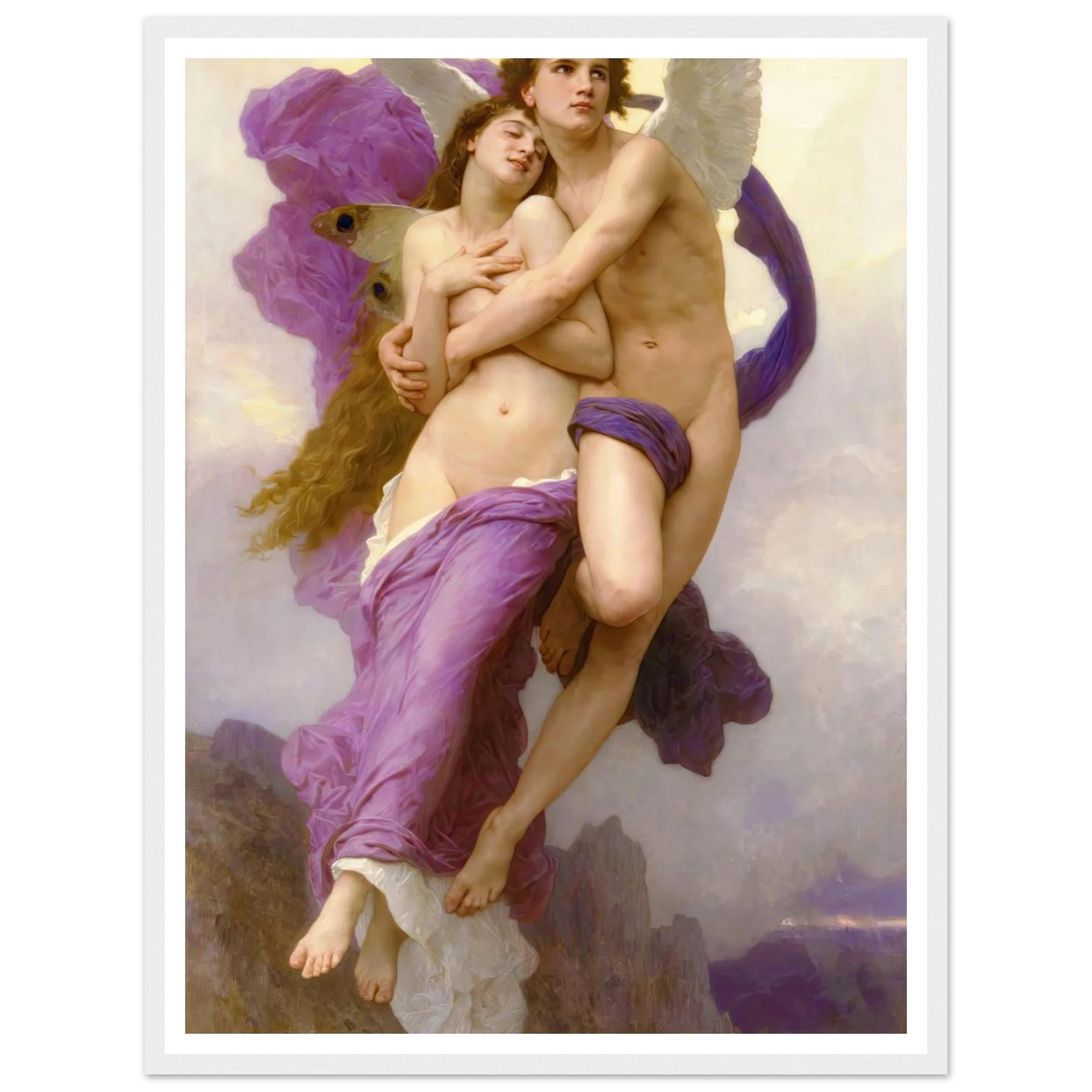The abduction of Psyche (1895) Art Print | William Bouguereau-Quipham Collections