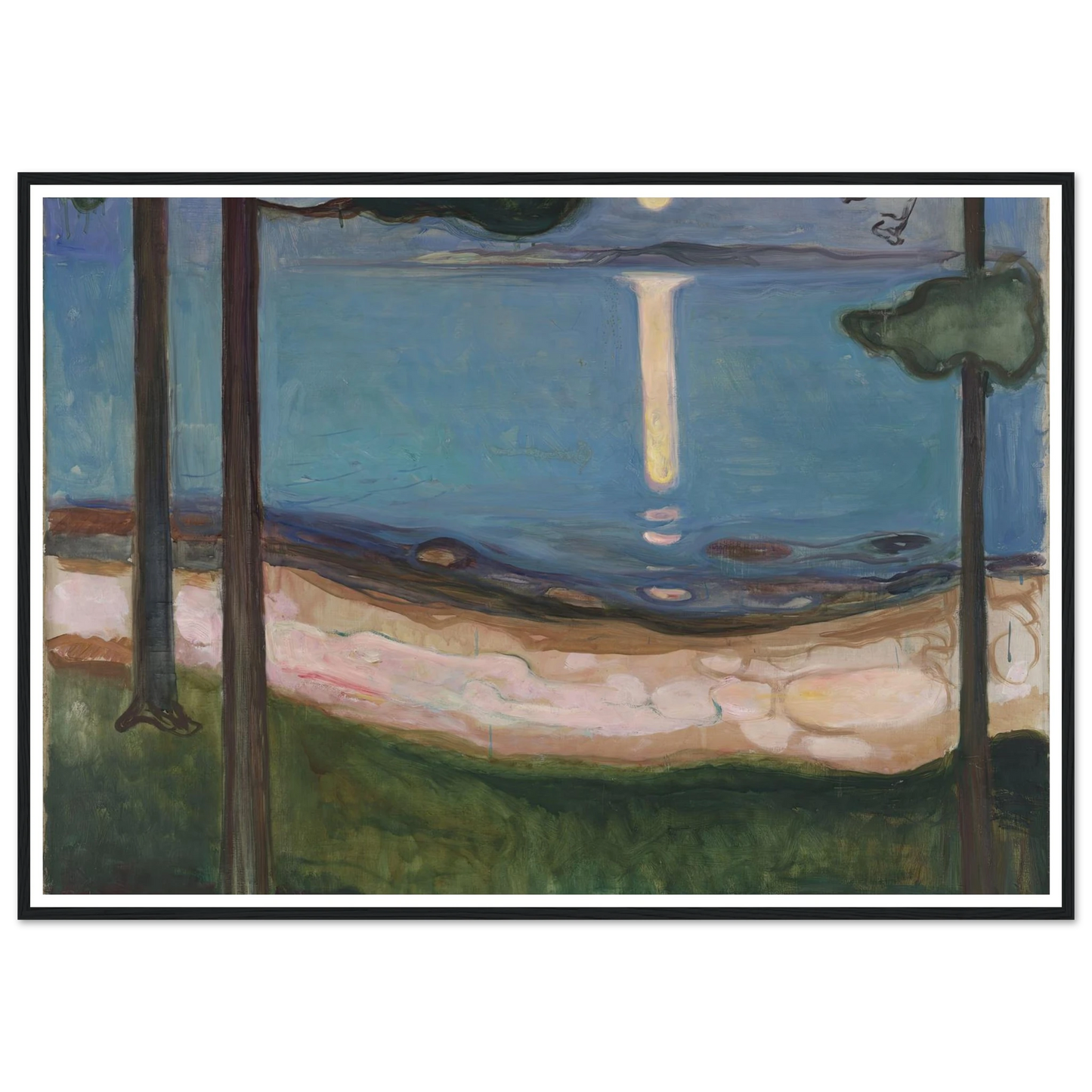 Moonlight (1895) Art Print | Edvard Munch-Quipham Collections
