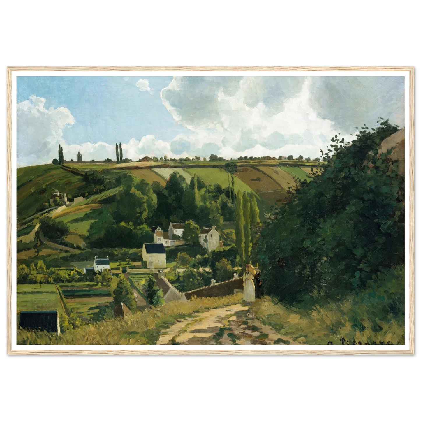 Jalais Hill, Pontoise (1867) Art Print | Camille Pissarro-Quipham Collections