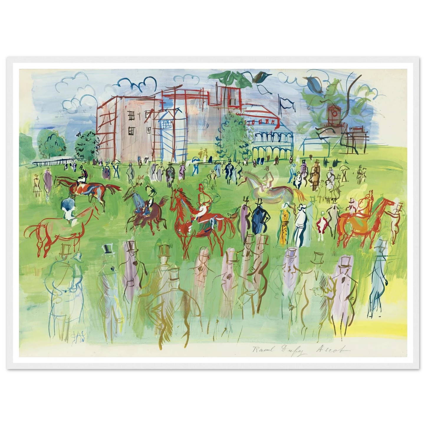 Avant le départ, Ascot Art Print | Raoul Dufy-Quipham Collections