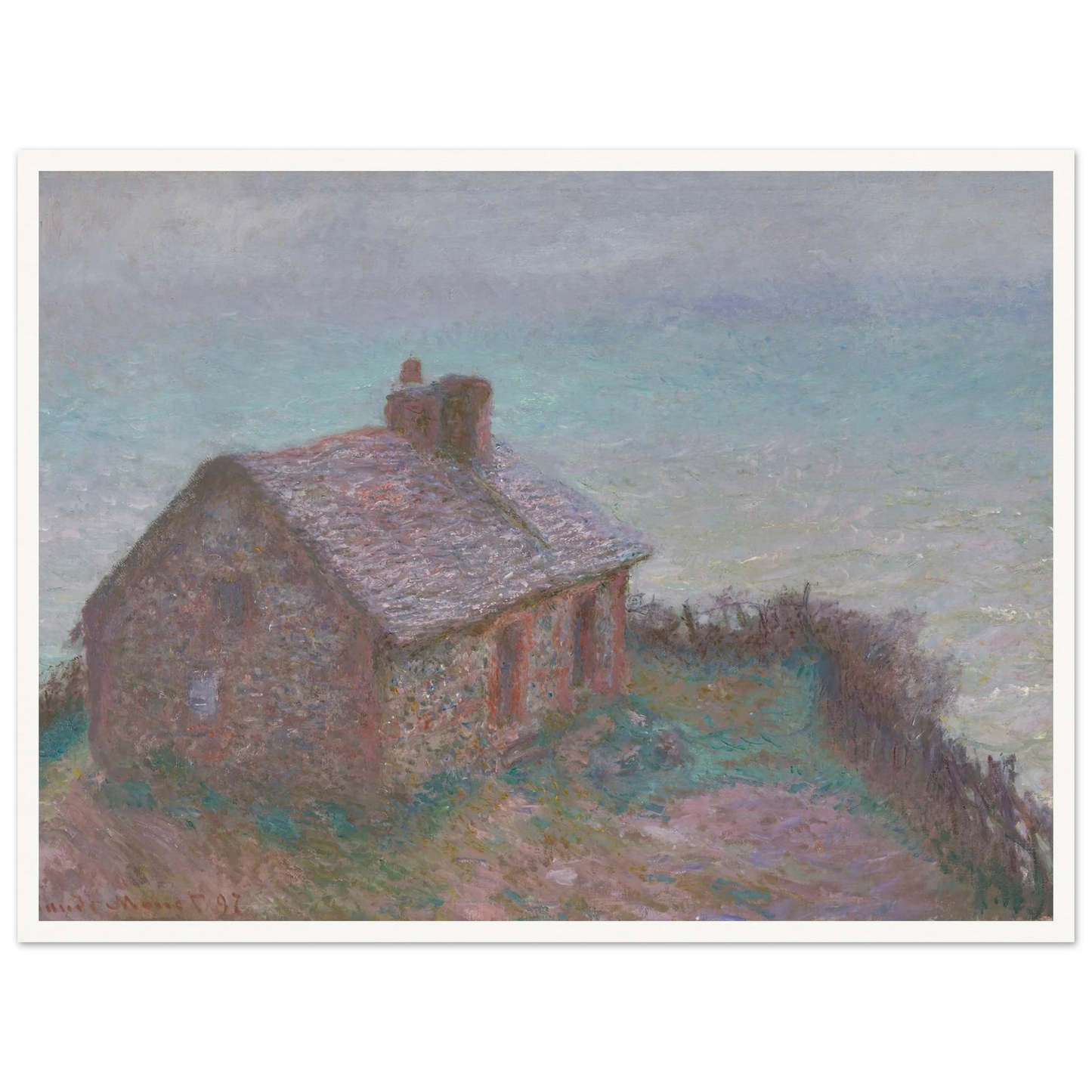 The Customs House at Varengeville (1897) Art Print | Claude Monet-Quipham Collections