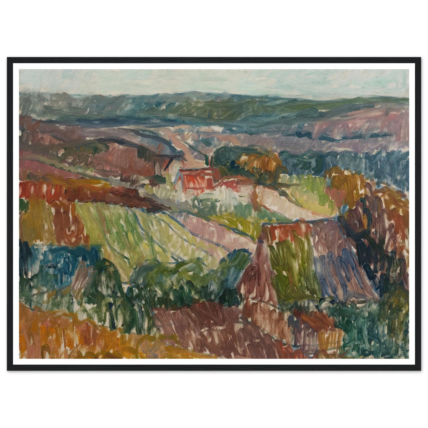 Landschaft bei Hetschburg (1907) Art Print | Christian Rohlfs-Quipham Collections