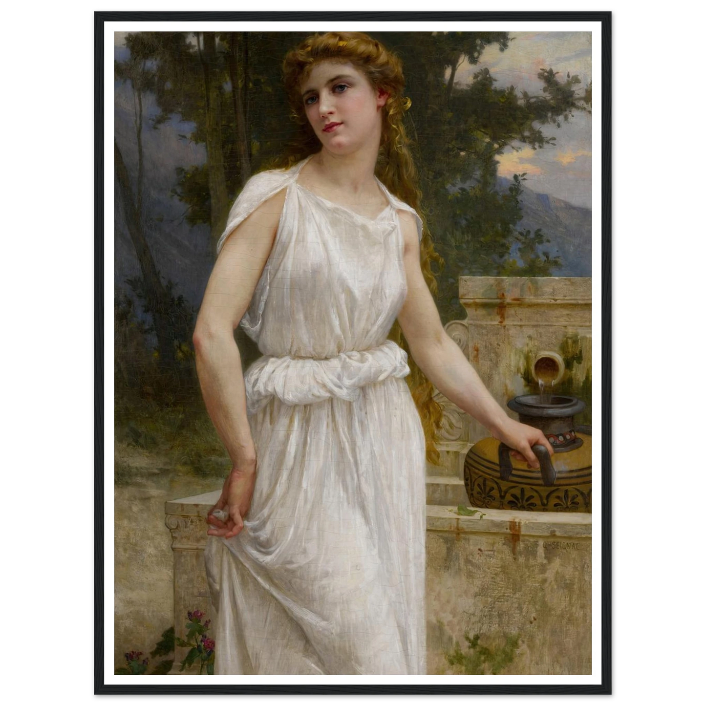 A la fontaine Art Print | Guillaume Seignac-Quipham Collections