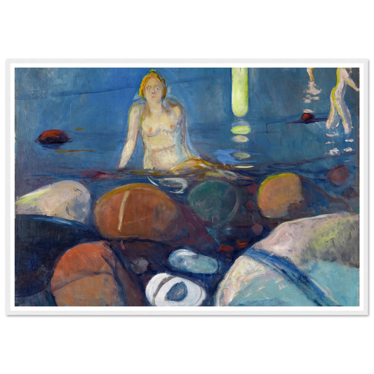 Summer Night. Mermaid (1893) Art Print | Edvard Munch-Quipham Collections