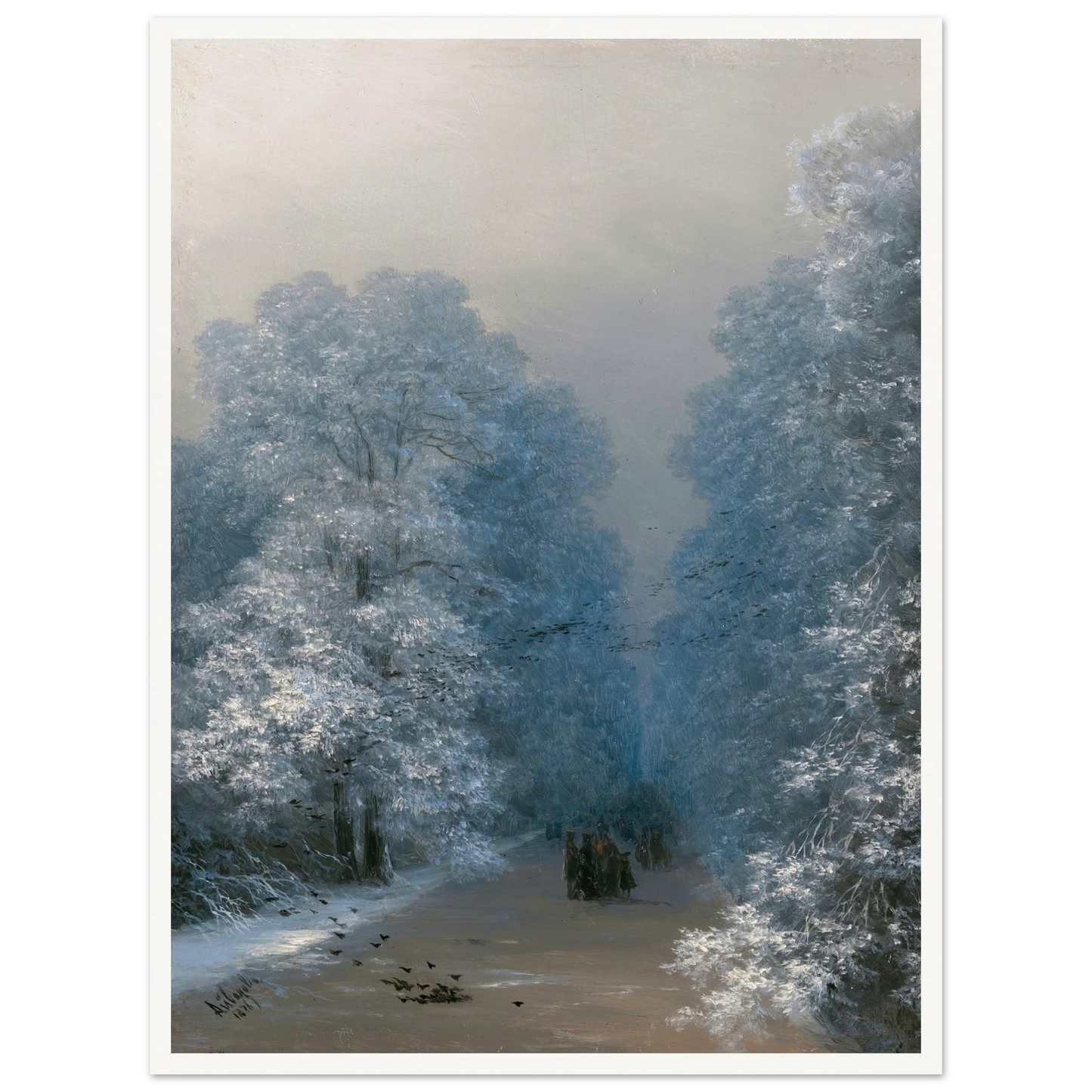 Winter Landscape (1876) Art Print | Ivan Konstantinovich Aivazovsky-Quipham Collections