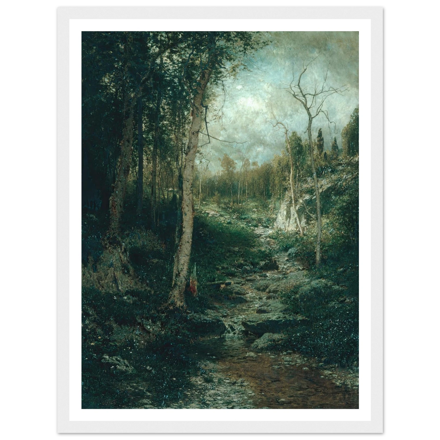 An Old Clearing (1881) Art Print | Alexander Helwig Wyant-Quipham Collections