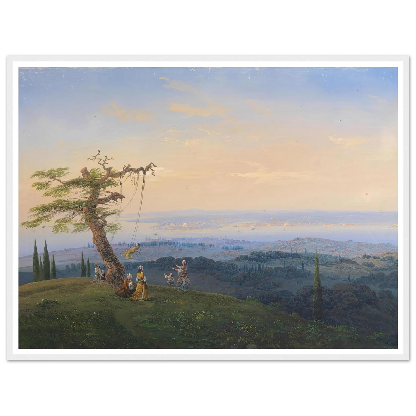 Abendliches Vergnügen vor den Toren Konstantinopels Art Print | Carlo Bossoli-Quipham Collections