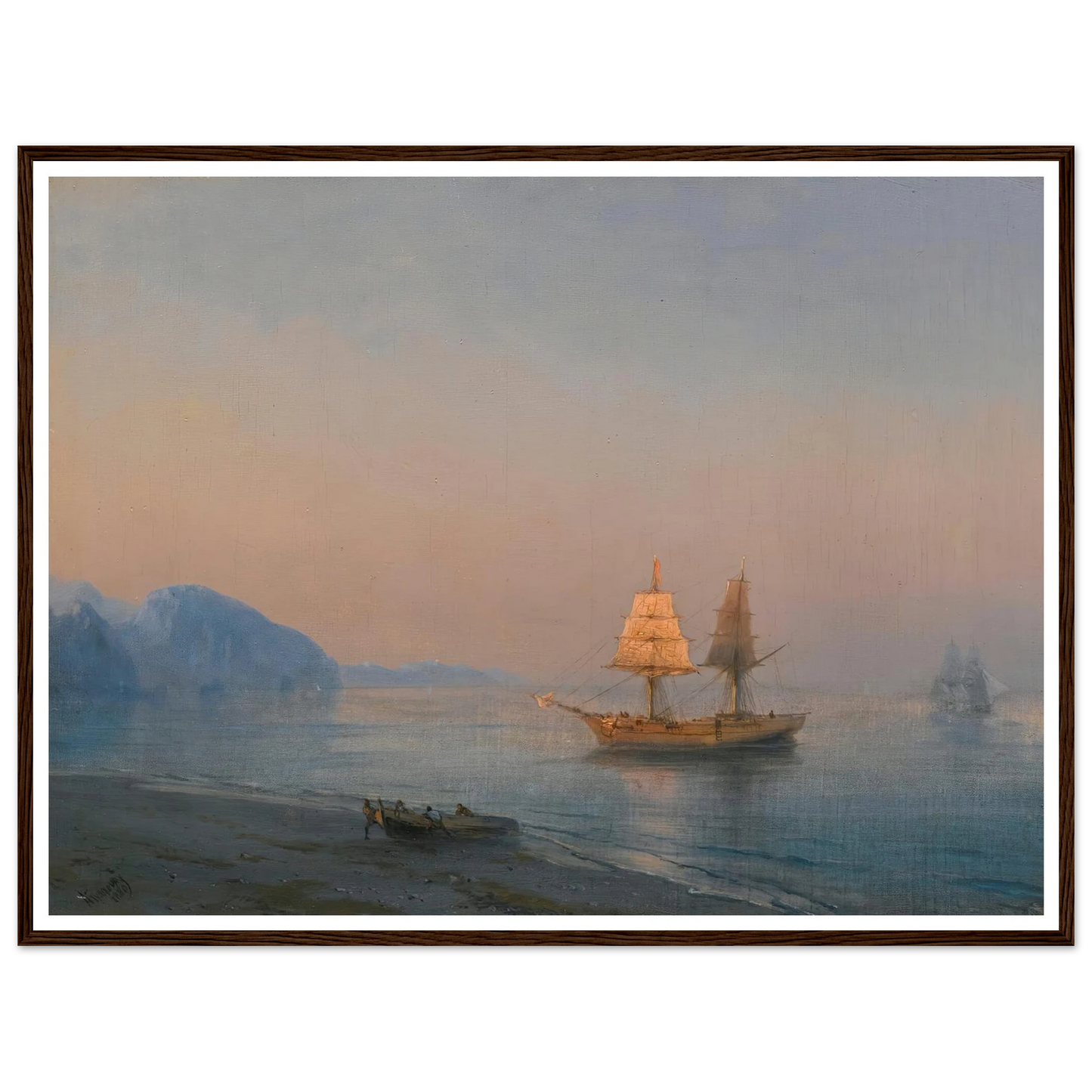 Morning In Yalta (1880) Art Print | Ivan Konstantinovich Aivazovsky-Quipham Collections