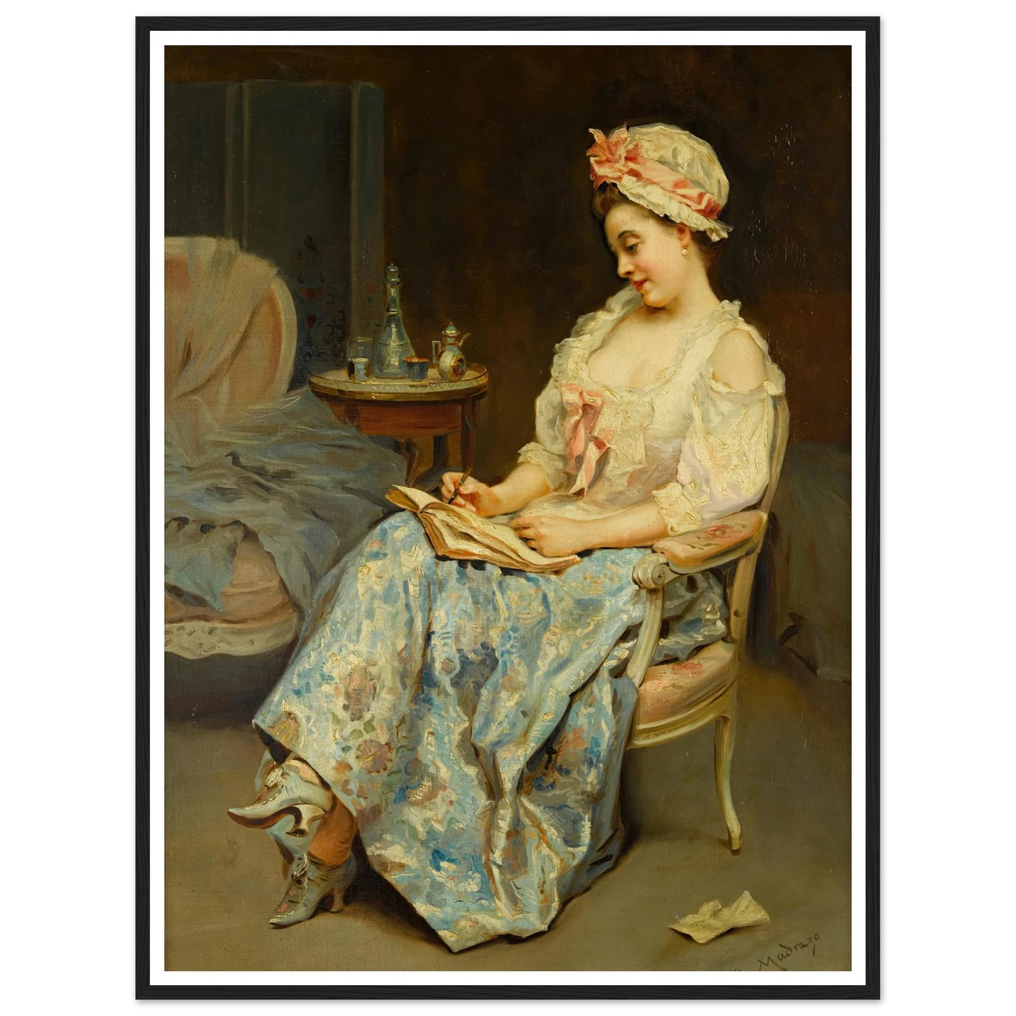 A moment of reflection Art Print | Raimundo de Madrazo y Garreta-Quipham Collections