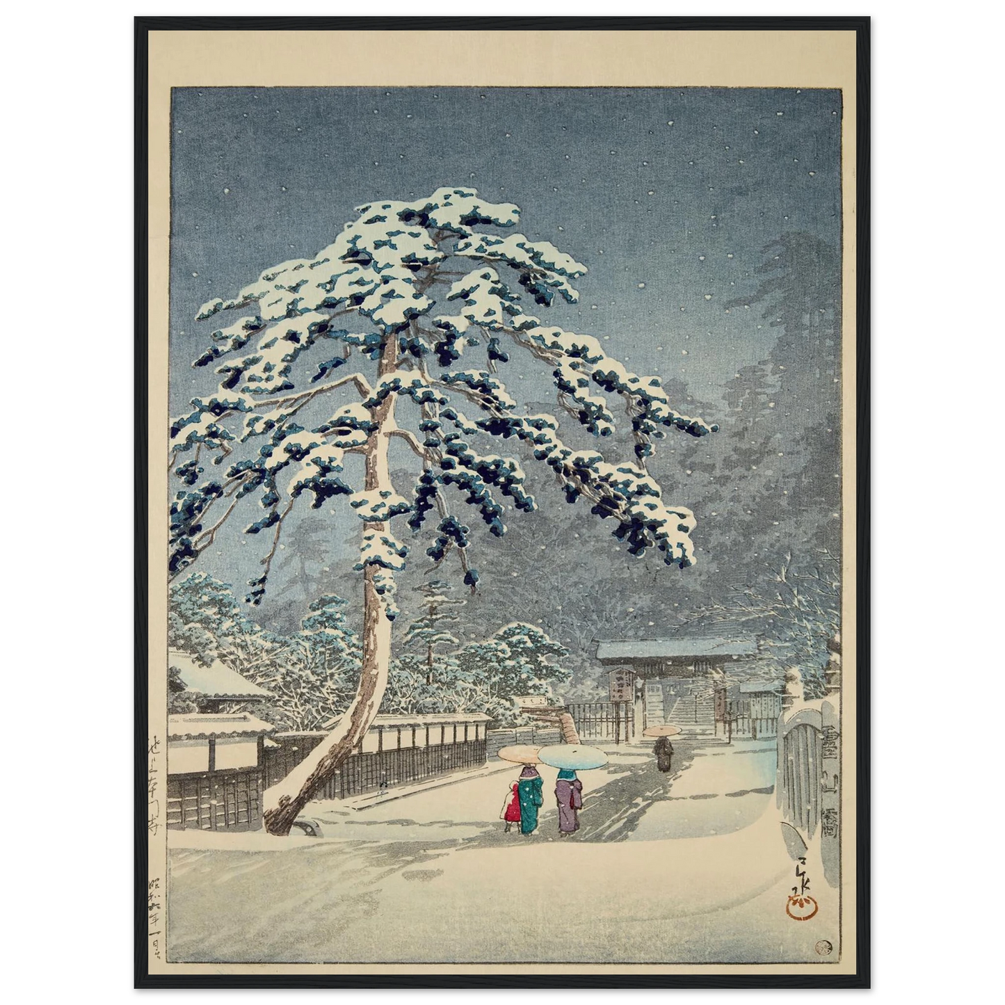 Ikegami Honmonji (Honmon Temple, Ikegami) (1931) Art Print | Kawase Hasui-Quipham Collections