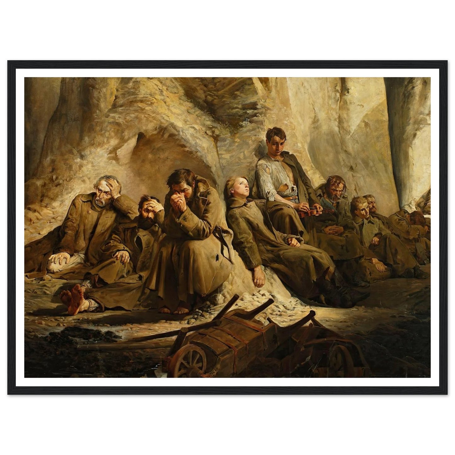 Sunday at the mine (Rest at the mine) (1882) Art Print | Jacek Malczewski-Quipham Collections