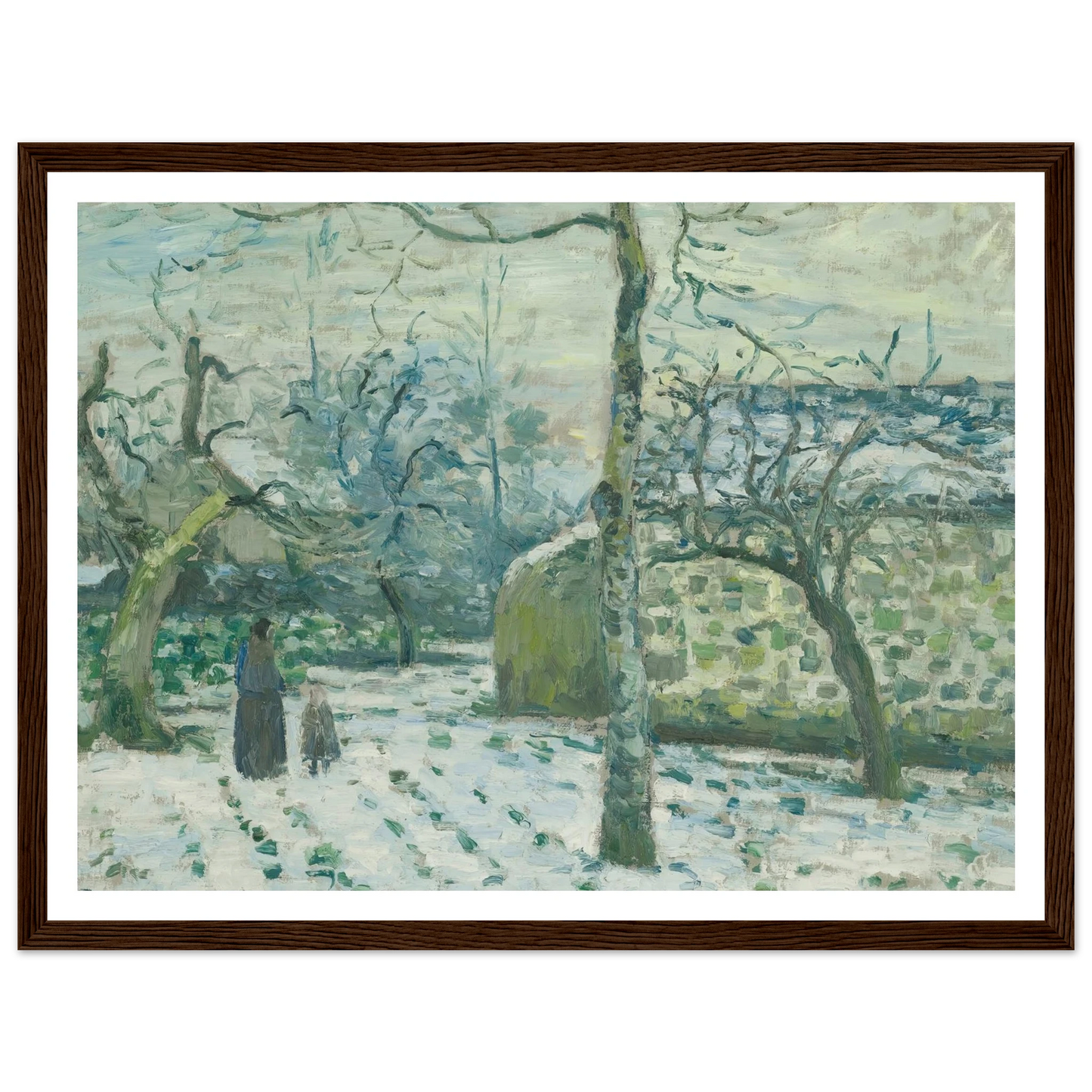 Effet De Neige À Montfoucault (circa 1874) Art Print | Camille Pissarro-Quipham Collections