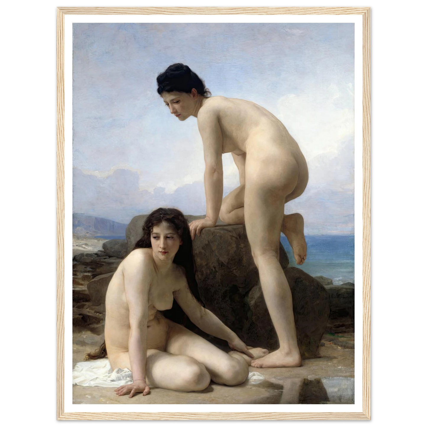 The Bathers (1884) Art Print | William Bouguereau-Quipham Collections