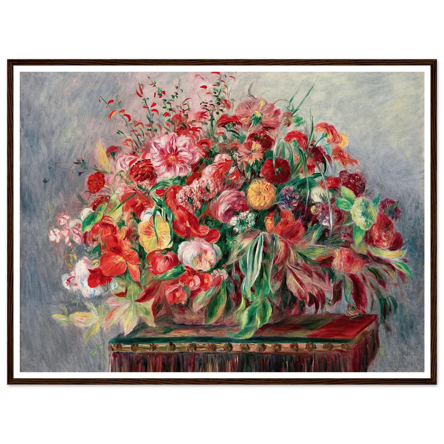 Corbeille de fleurs (1890) Art Print | Pierre Auguste Renoir-Quipham Collections