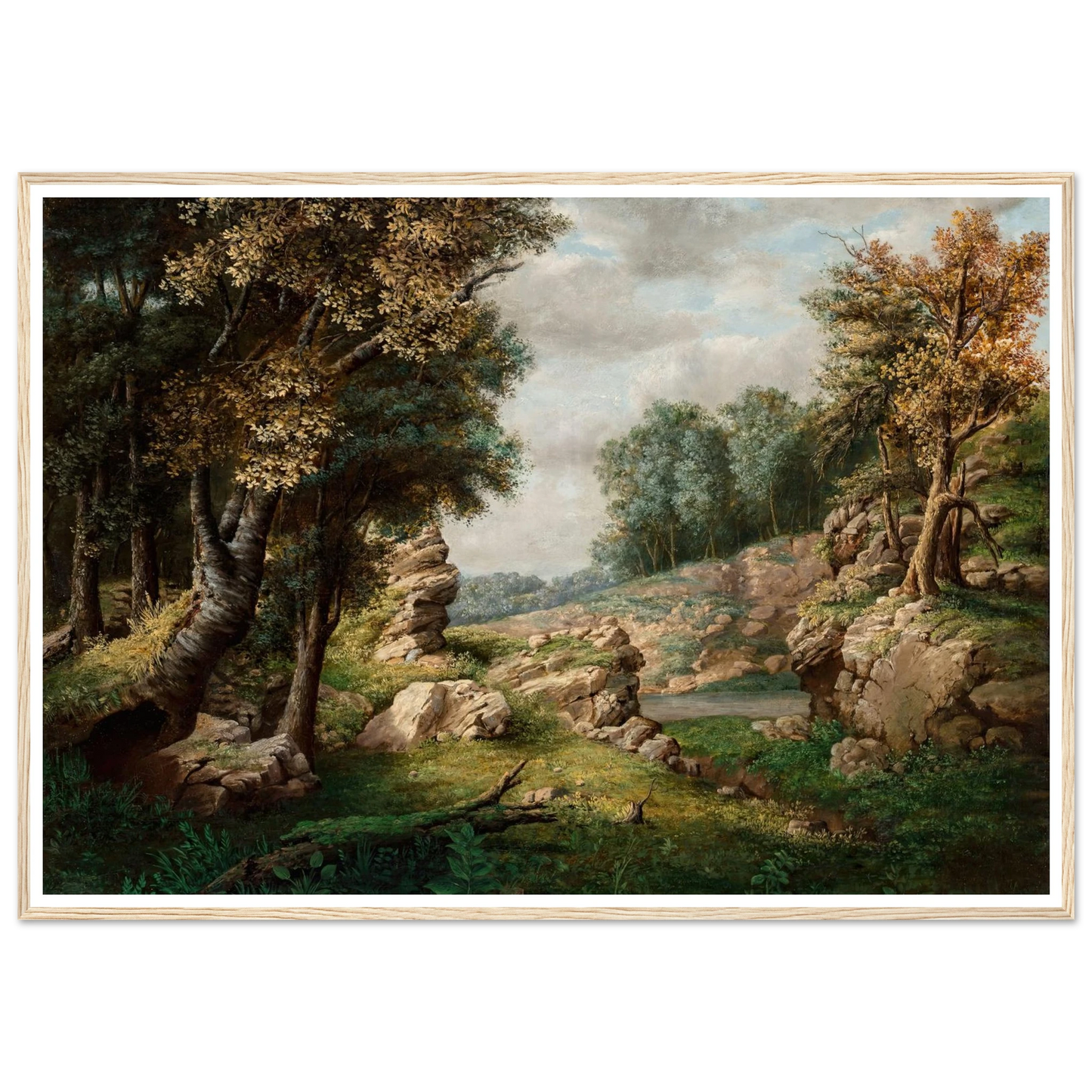 Rocky Dell (Near the Village) (circa 1849-1850) Art Print | George Inness-Quipham Collections