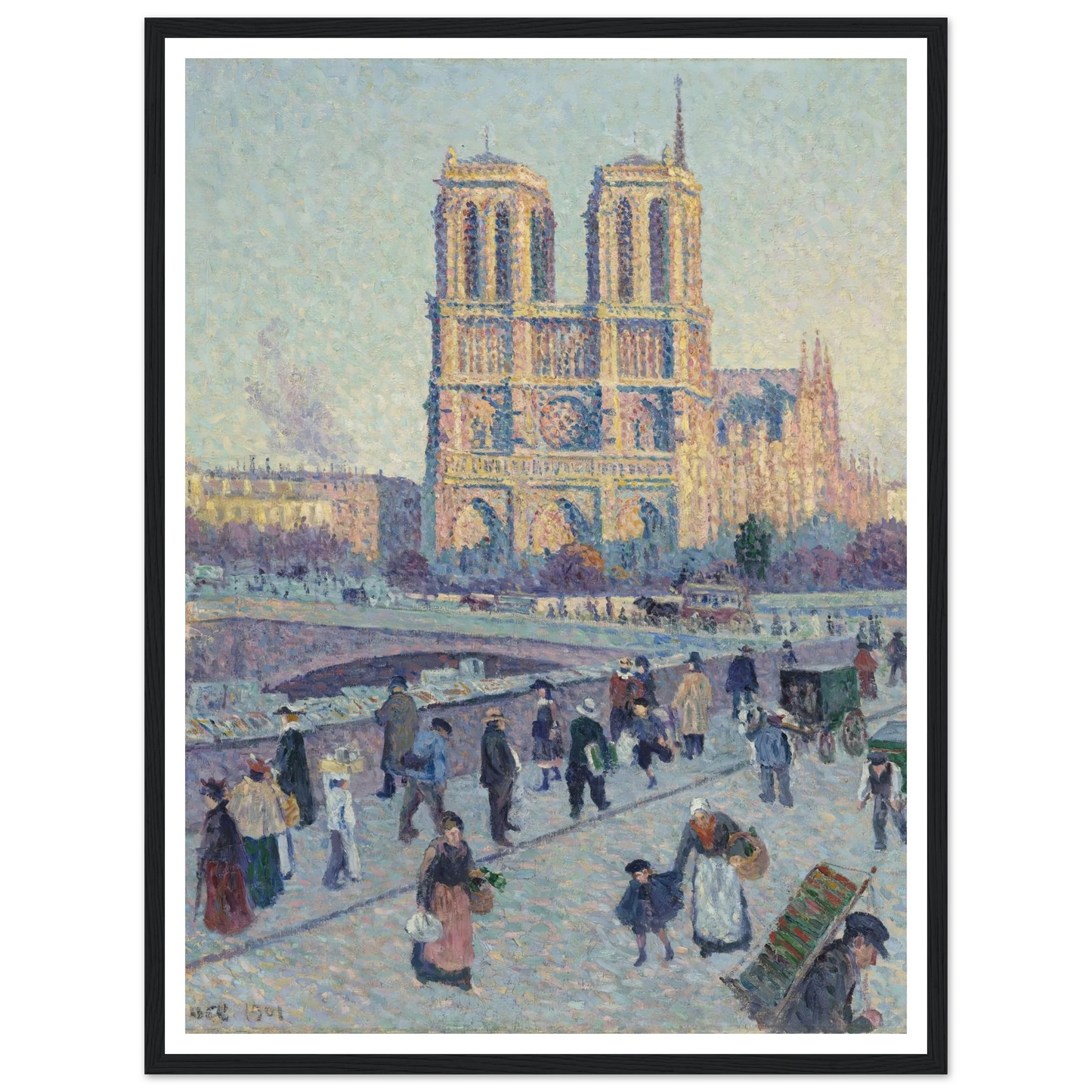 The Quai Saint-Michel and Notre-Dame Art Print | Maximilien Luce-Quipham Collections
