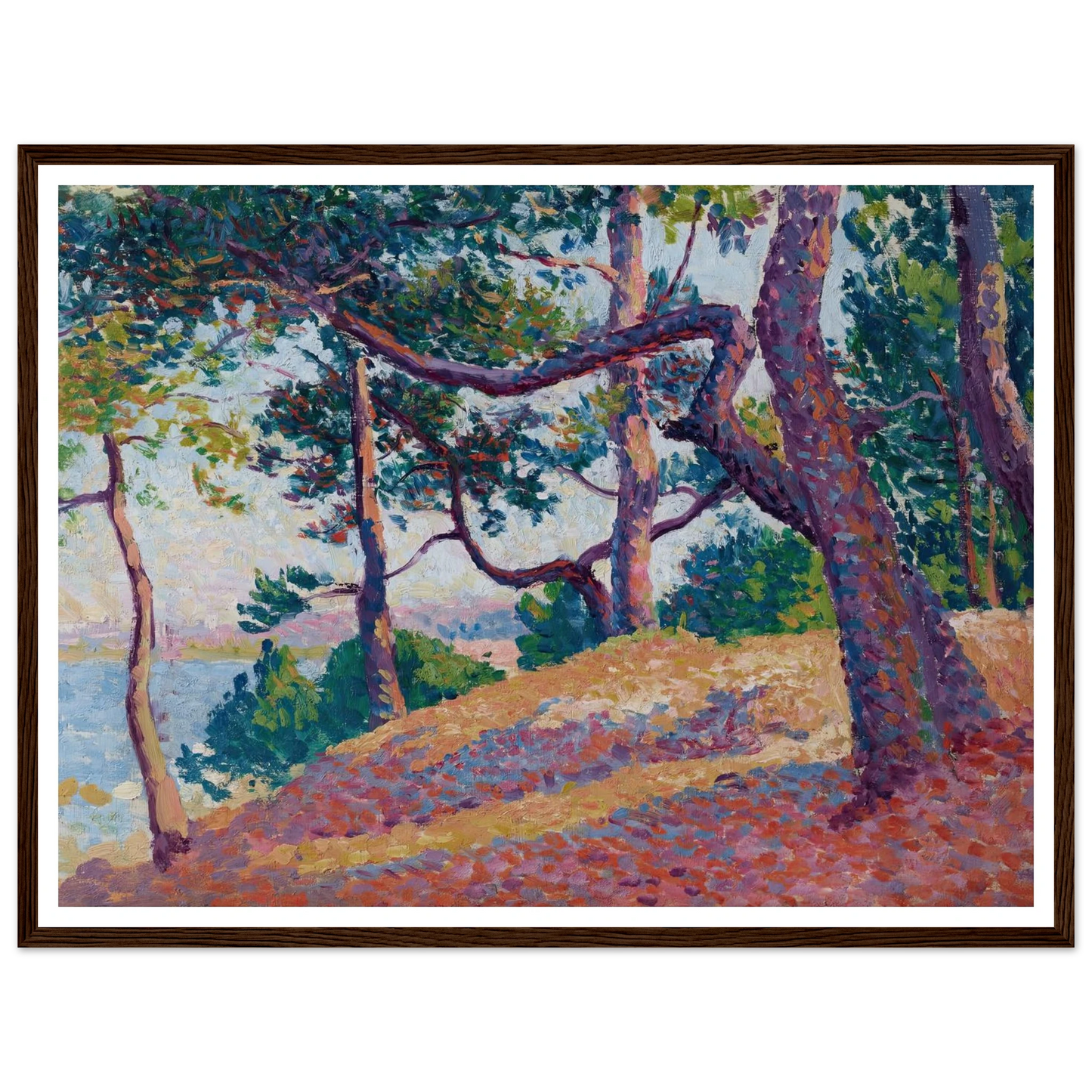 Paysage à Saint-Tropez (1892) Art Print | Maximilien Luce-Quipham Collections