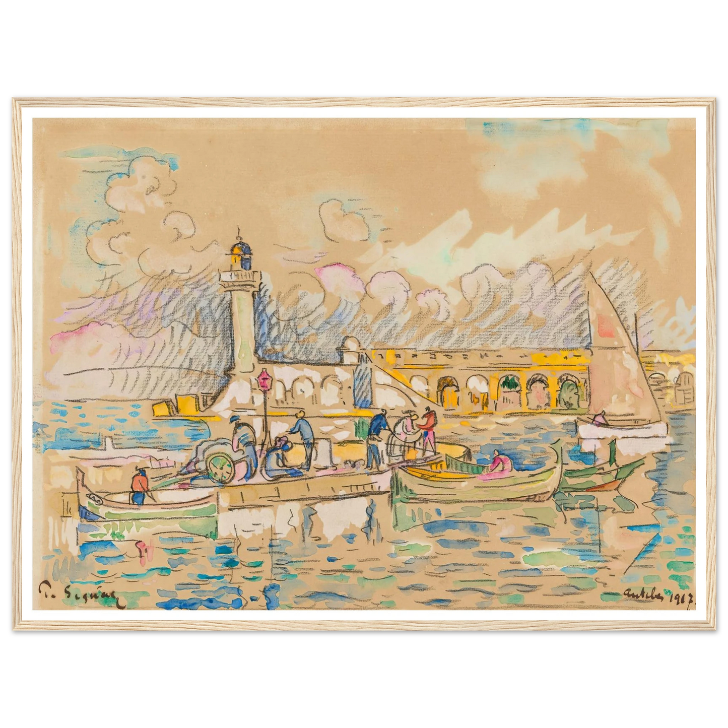 Antibes (1917) Art Print | Paul Signac-Quipham Collections
