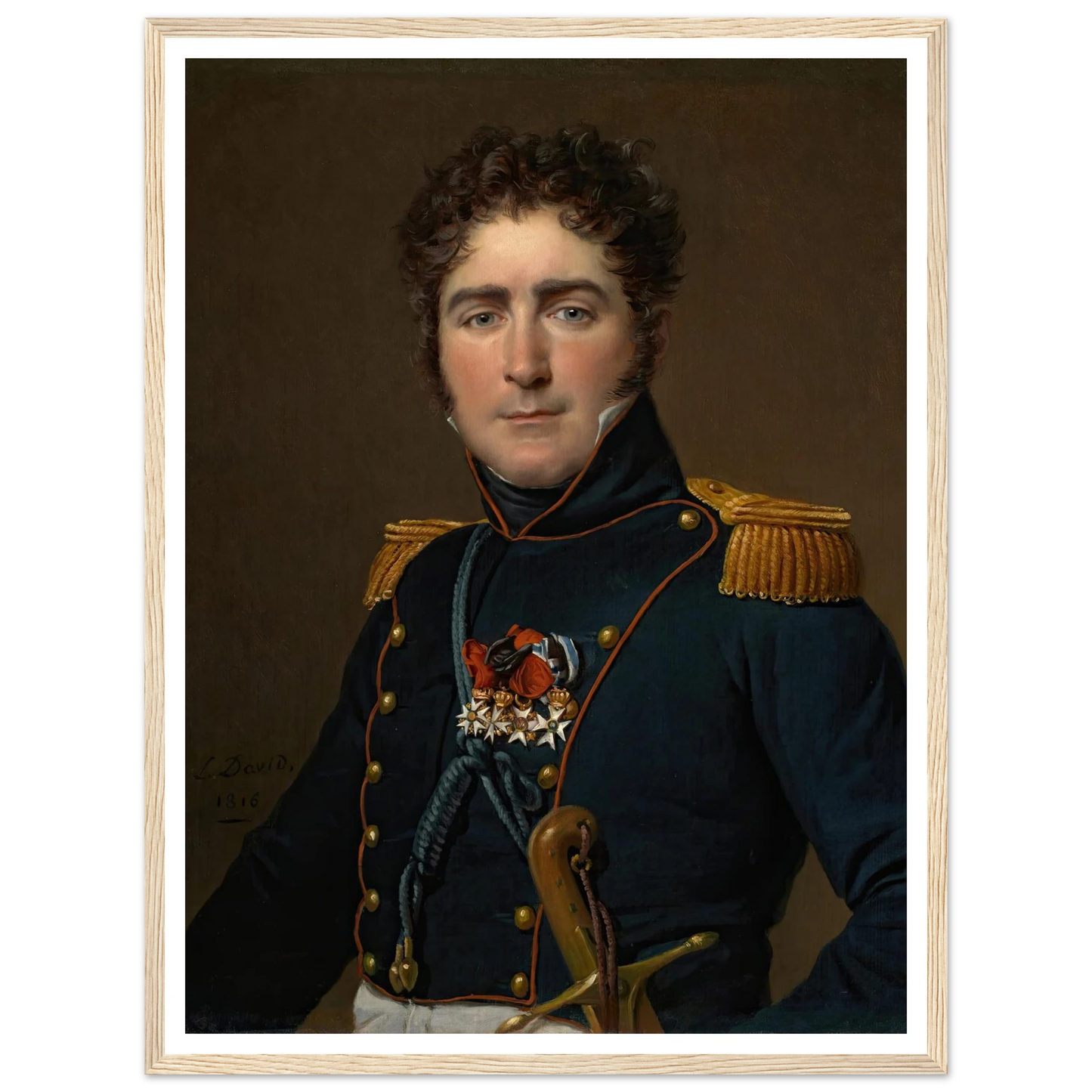 Comte Henri-Amédée-Mercure De Turenne-D’aynac (1816) Art Print | Jacques Louis David-Quipham Collections