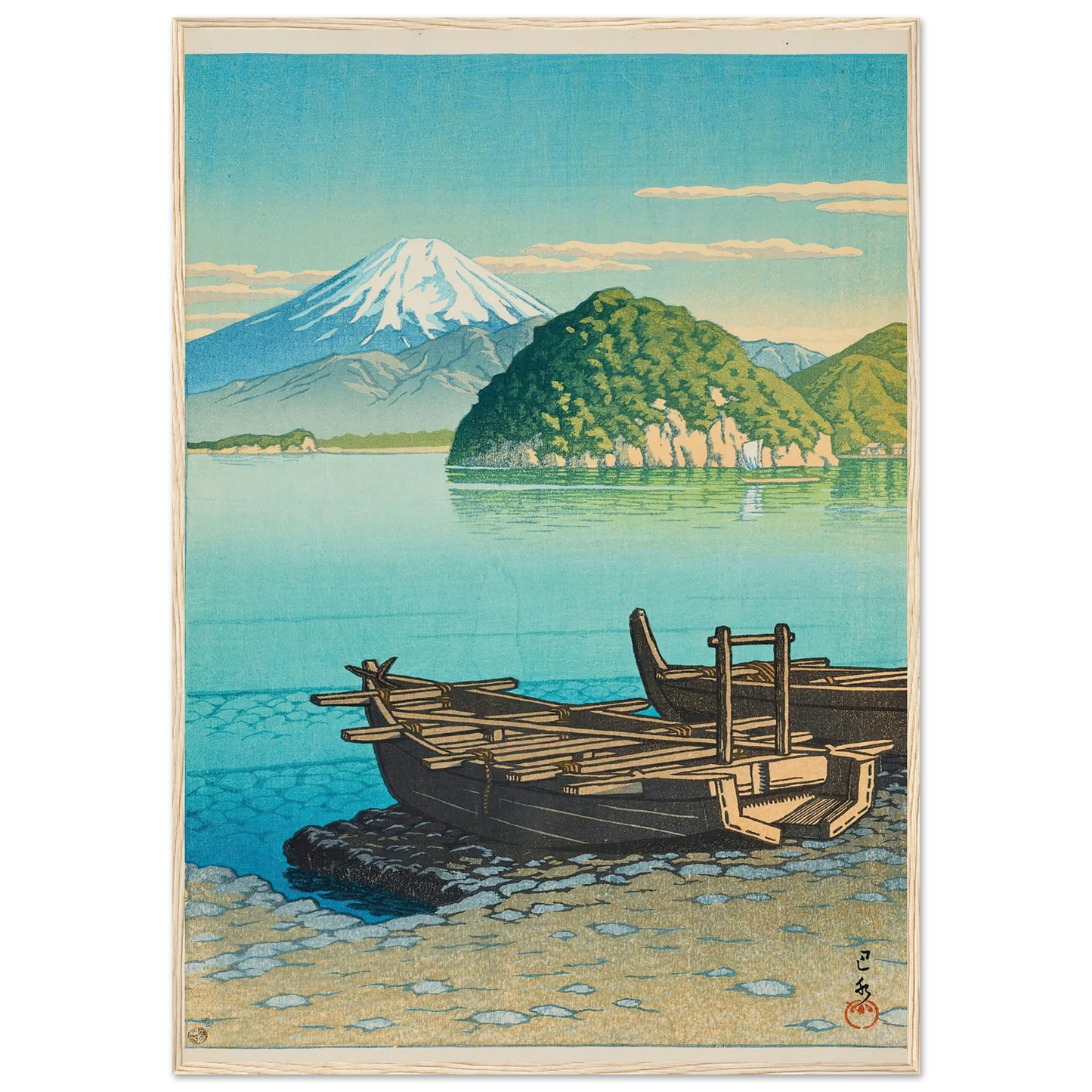 Mitohama no asa (Morning at Mitohama) (1953) Art Print | Kawase Hasui-Quipham Collections