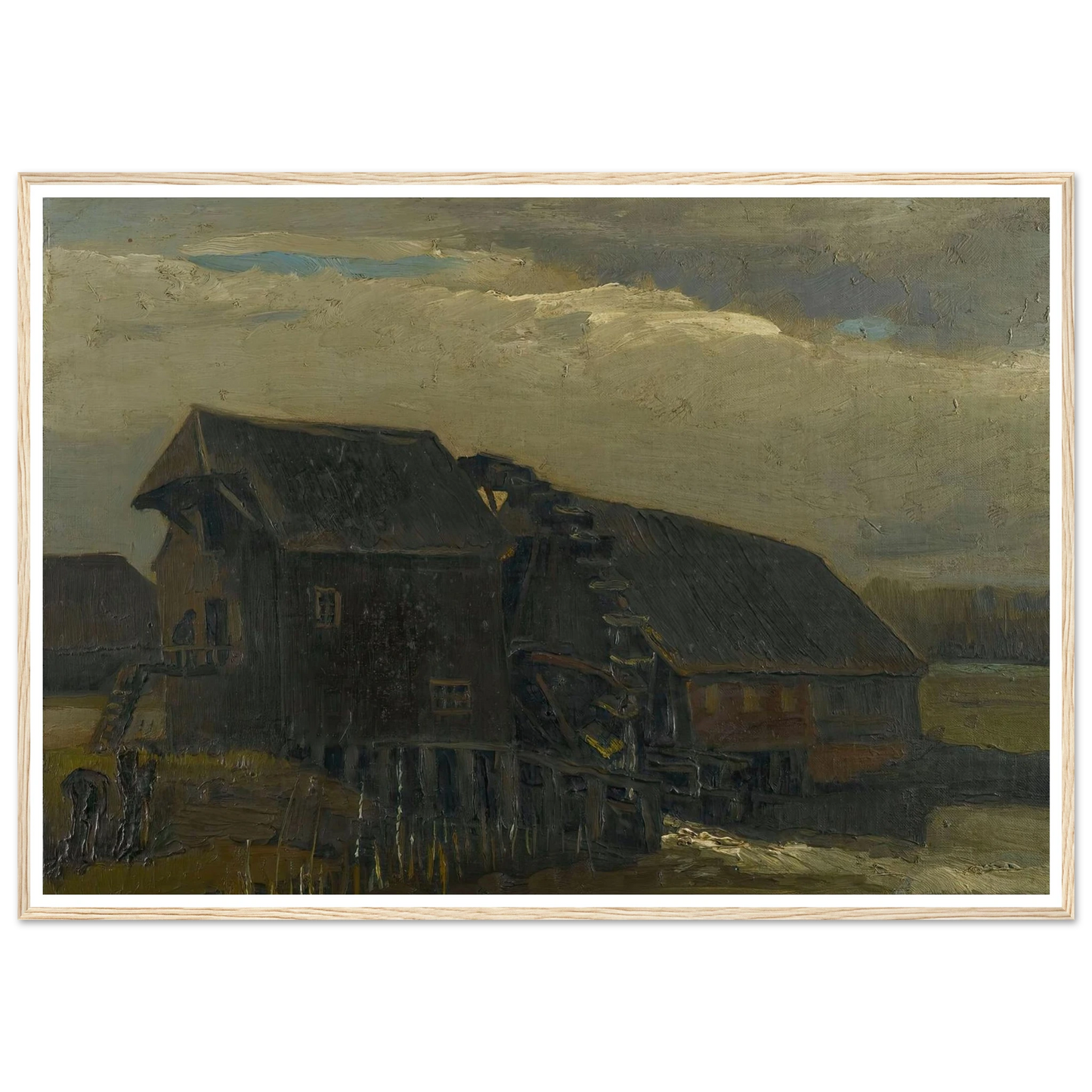 Water Mill At Opwetten (1884) Art Print | Vincent van Gogh-Quipham Collections