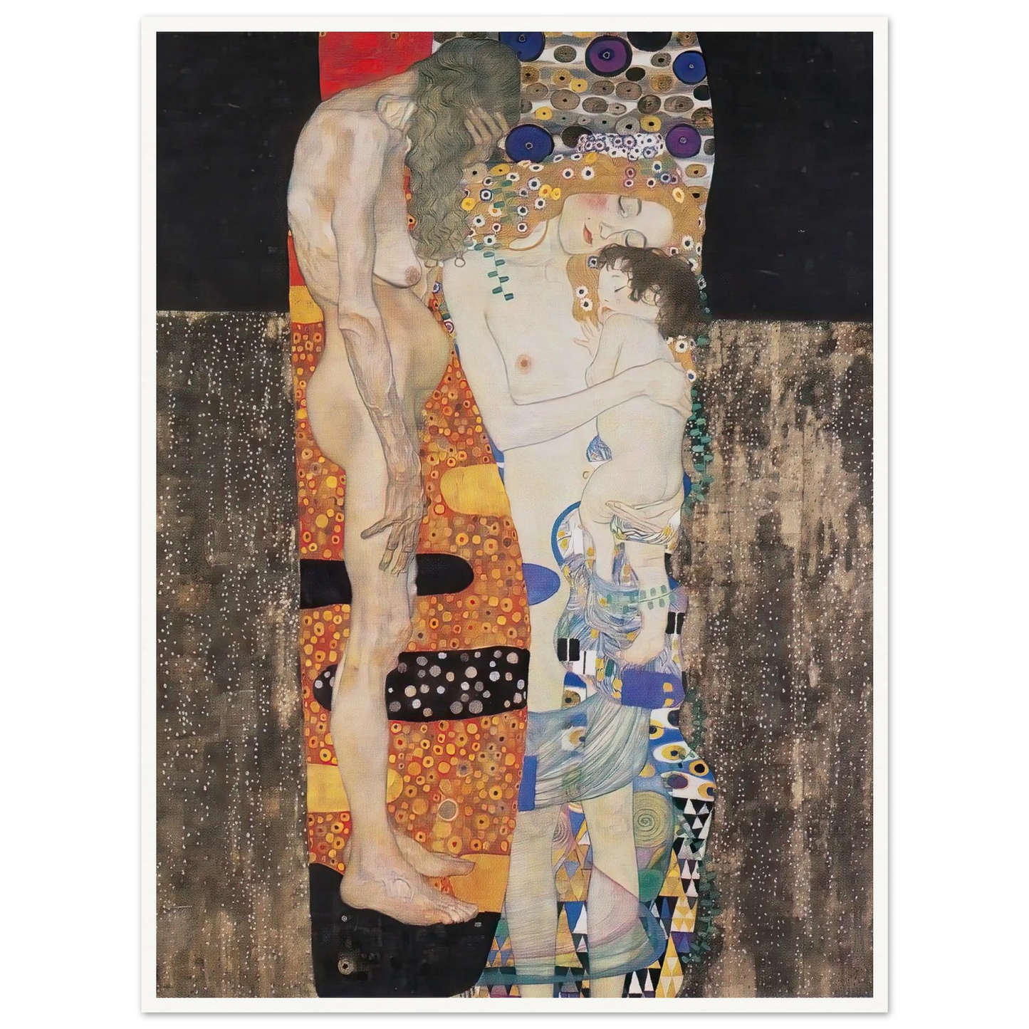 The Three Ages of the Woman (1905) Art Print | Gustav Klimt-Quipham Collections