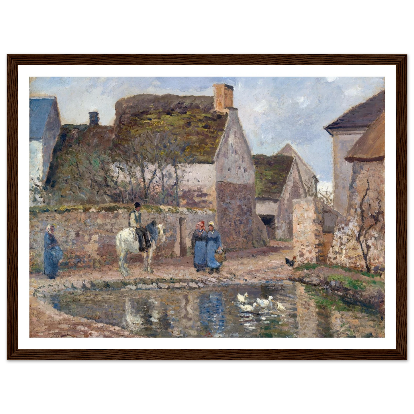 A Pond in Ennery (1874) Art Print | Camille Pissarro-Quipham Collections