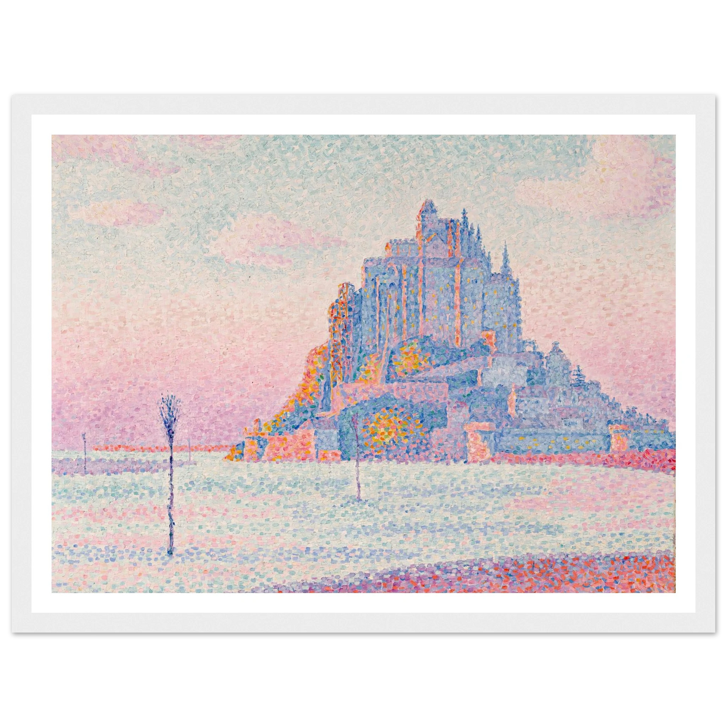 Mont Saint-Michel, Setting Sun (1897) Art Print | Paul Signac-Quipham Collections