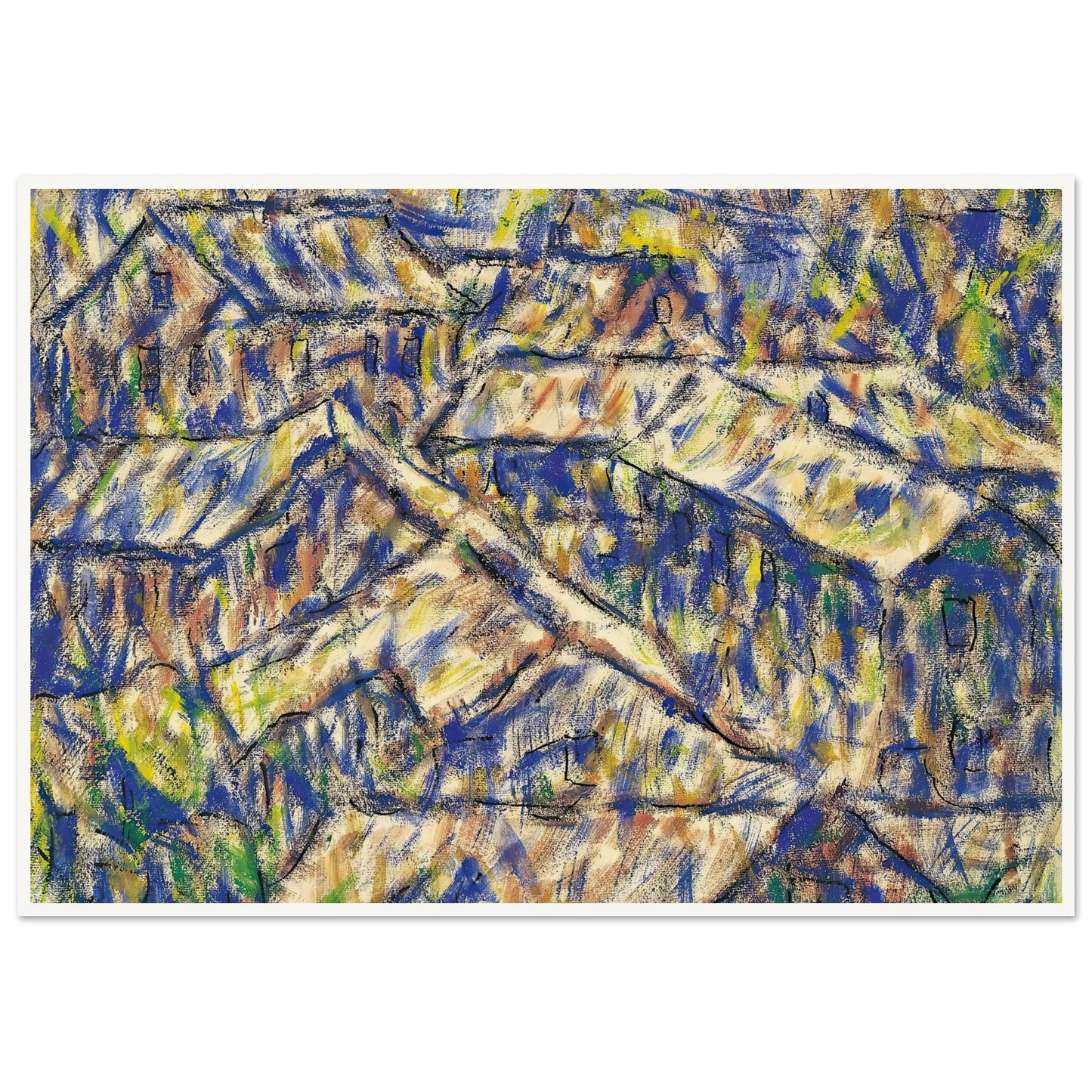 Granithäuser (Arcegno) (1927) Art Print | Christian Rohlfs-Quipham Collections