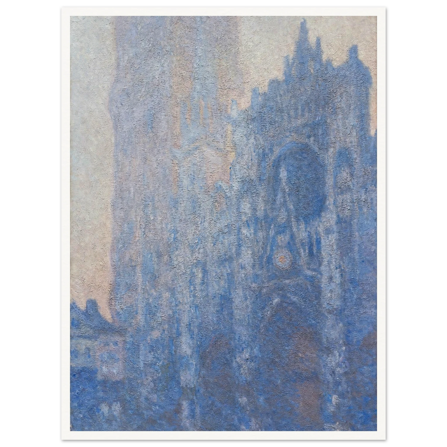 Rouen Cathedral Façade and Tour d’Albane (Morning Effect) (1894) Art Print | Claude Monet-Quipham Collections