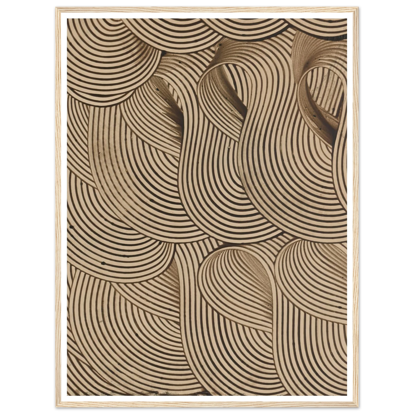 Kleisterpapier mit Verdrängungsdekor (Streifenbänder) (1890) Art Print | Anker Kyster-Quipham Collections