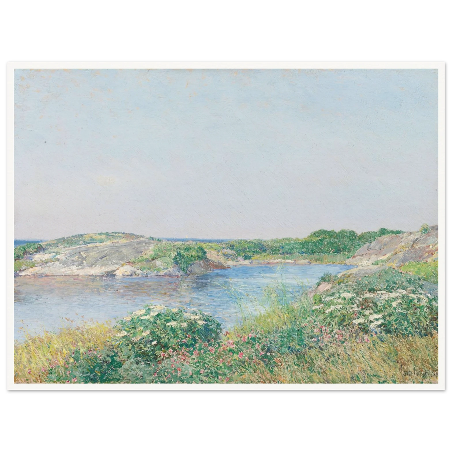 The Little Pond, Appledore (1890) Art Print | Childe Hassam-Quipham Collections